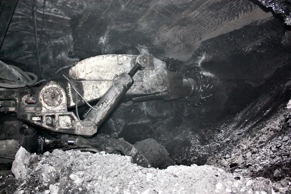Moderne kolenmijn ondergrondse — Stockfoto