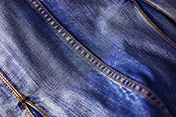 Jeans denim bleu texture, fond — Photo