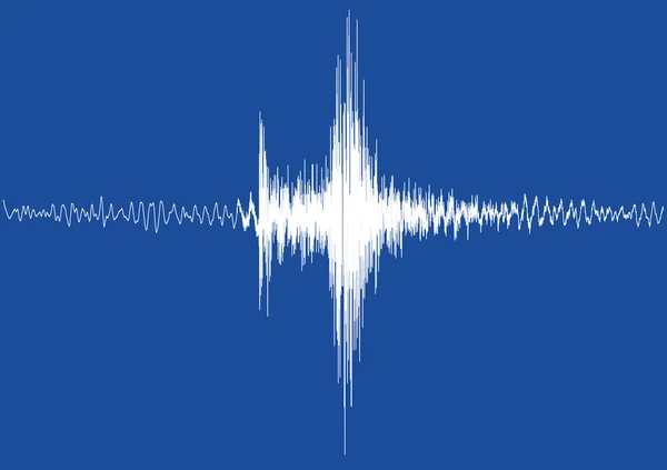 Büyük bir deprem beyaz izole deprem grafikten