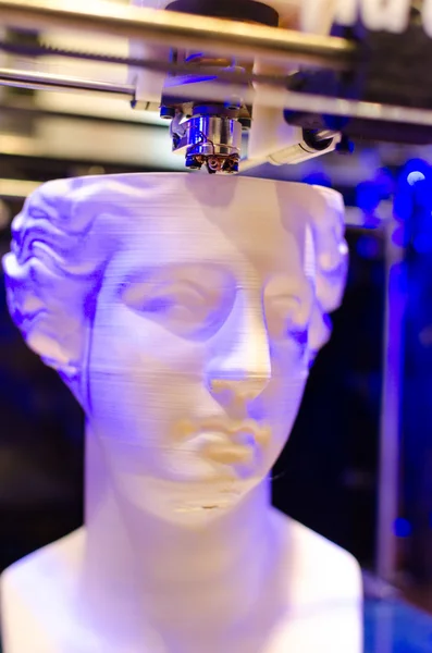  3d baskılı baskılı plastik kafa 