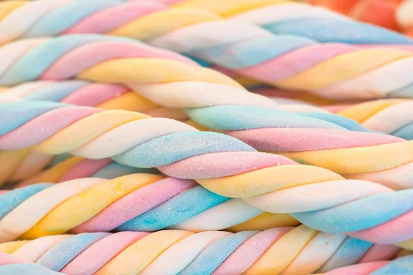 Multicolor marshmallow closeup — Stock Photo, Image