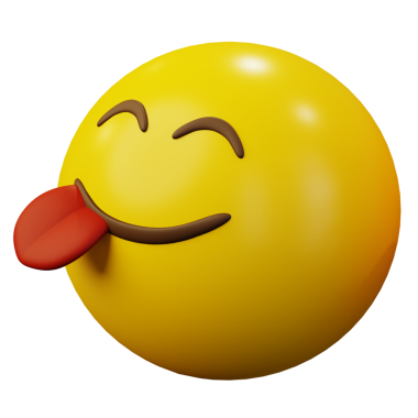 3 Boyutlu Duygusal Yumuşak Yüzlü Sarı Toplu Duygu Simgesi veya Gülen Yüz