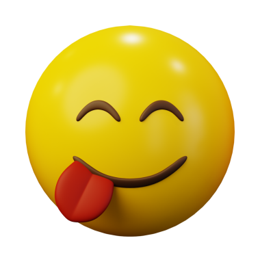 3 Boyutlu Duygusal Yumuşak Yüzlü Sarı Toplu Duygu Simgesi veya Gülen Yüz