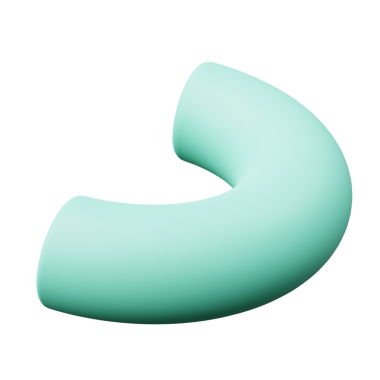 3d Yarı Torus veya Yarım Halka Tosca Yeşil Rengi, 3d geometri şekilli nesnenin gerçekçi canlandırması