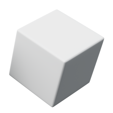 3d Küp Beyaz Rengi, 3d geometri şekil ögesinin soyut gerçekçi canlandırması