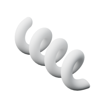 3d Sarmal Beyaz Renk, 3d geometri şekil ögesinin soyut gerçekçi canlandırması