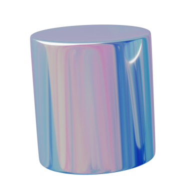 3d Geometri şekli ayarla Silindir yanardöner Soyut Metalik Renk, gerçekçi biçimlendirme element tasarımı