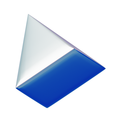 3d Geometri şekli 4 Taraflı Yanardöner Soyut Metalik Renk, gerçekçi biçimlendirme element tasarımı