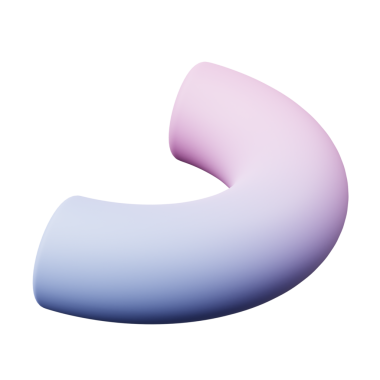 3d yarım torus veya halka pembe mavi Gradyan rengi, 3d geometri şekil nesnesinin gerçekçi canlandırması