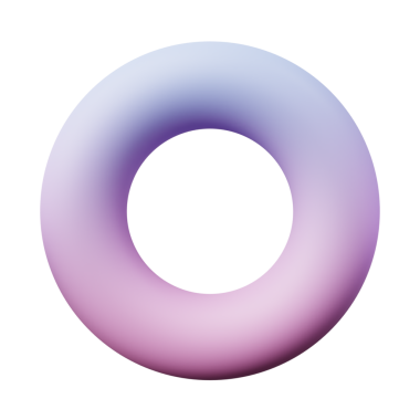 3d Torus veya Ring mavisi Gradyan rengi, 3d geometri şekil nesnesinin gerçekçi canlandırması