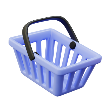 Çevrimiçi alışveriş simgesi konsepti için 3 renkli, indirimli alışveriş arabası