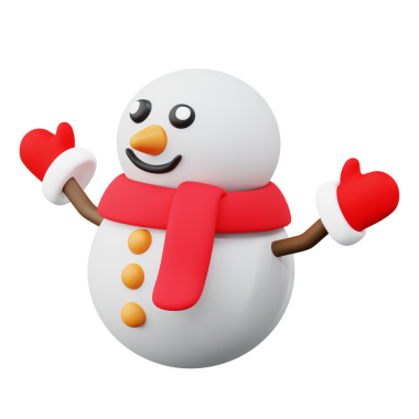 Kardan Adam 'ı çizgi film tarzında ayarla. Noel Baba şapkası takan kardan adamın resmi Noel dekorasyon teması