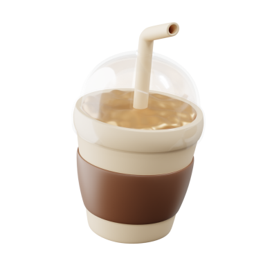 3D Stylize Coffee Set yiyecek ve içecek konsepti çizim fikirleri