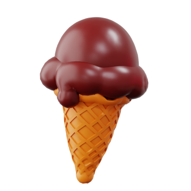 3d Biçimli Dondurma Yemek Konsepti Çizim Fikirleri