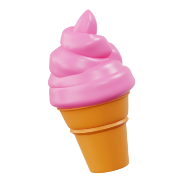 3d Biçimli Dondurma Yemek Konsepti Çizim Fikirleri