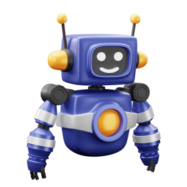 Modern Teknoloji için 3D AI Robot Simgesi Yüksek Kaliteli Yapay Zeka Tasarımı ve Hesaplama Kavramları