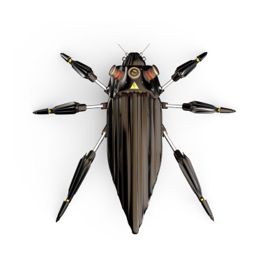 «Ana sayfa» görünümü, yapay, verimlilik düzeyini artırmak, art deco tarzında, böceği böcek robot yüksek çözünürlükte render