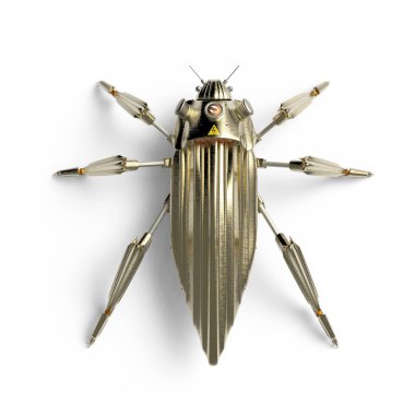 «Ana sayfa» görünümü, yapay, verimlilik düzeyini artırmak, art deco tarzında, böceği böcek robot yüksek çözünürlükte render