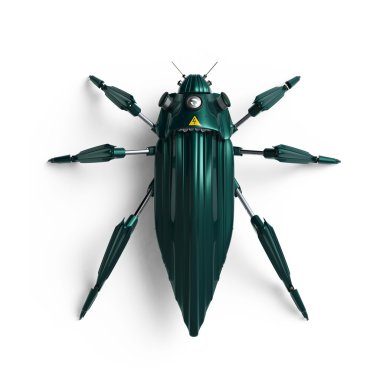 «Ana sayfa» görünümü, yapay, verimlilik düzeyini artırmak, art deco tarzında, böceği böcek robot yüksek çözünürlükte render