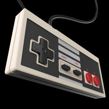 izole eski gamepad vintage denetleyicisi aşk oyun kavramı arka plan kalp render 