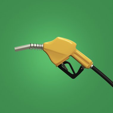 Dolum tabancası. gaz memesi, benzin pompası render izole yakıt ikmali