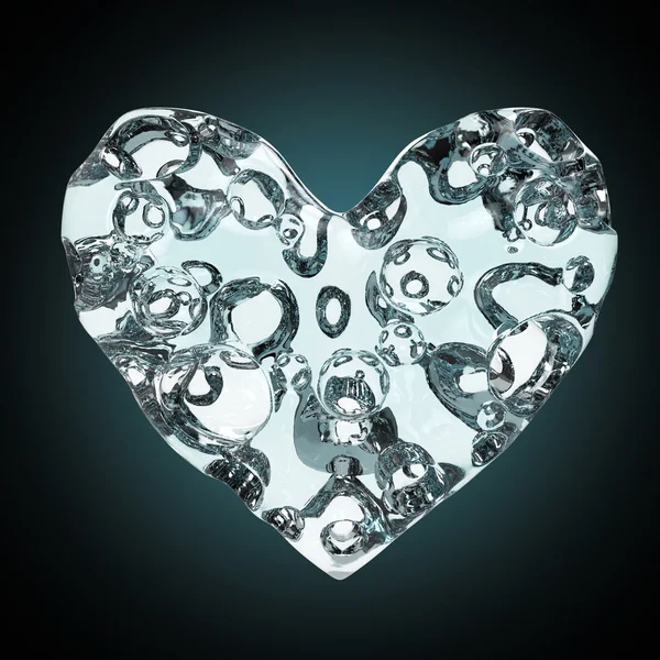 Corazón hecho de queso con agujeros. renderizado de alta calidad. Concepto de amor, día de San Valentín, romance, pasión, aislado —  Fotos de Stock