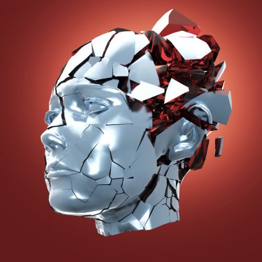 Parlak kadın baş ağrısı, ruhsal sorunları, baş patlayan panjurları - stres