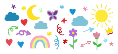 El çizimi karalama ögesi resmi şeffaf arkaplanda izole edildi