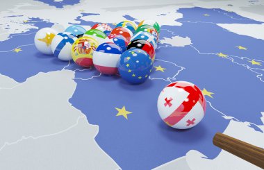 AB Genisleme - Georgia 3D çizimi