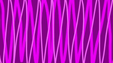 This is a motion graphic animation of a wiggly hand drawn purple vertical scribble line background on loop