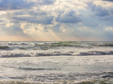 Deniz scape, yumuşak renkler