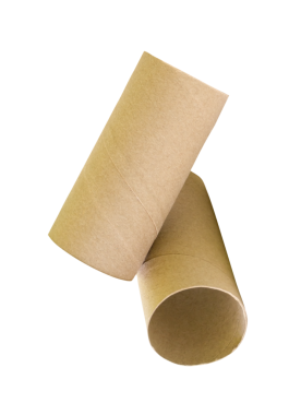 Png dosya biçiminde kırpma yolu ile iki doku çekirdeği veya tuvalet kağıdı tüpü izole edilir.