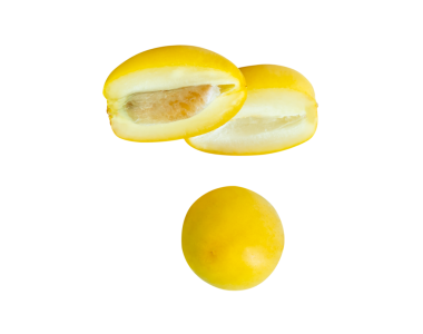 Png dosya biçiminde kırpma yolu ile ayrılmış taze olgun, sarı hurma meyveleri üst görünüm seti. Müslümanlar için Ramazan ayında iftar yemeği kavramı