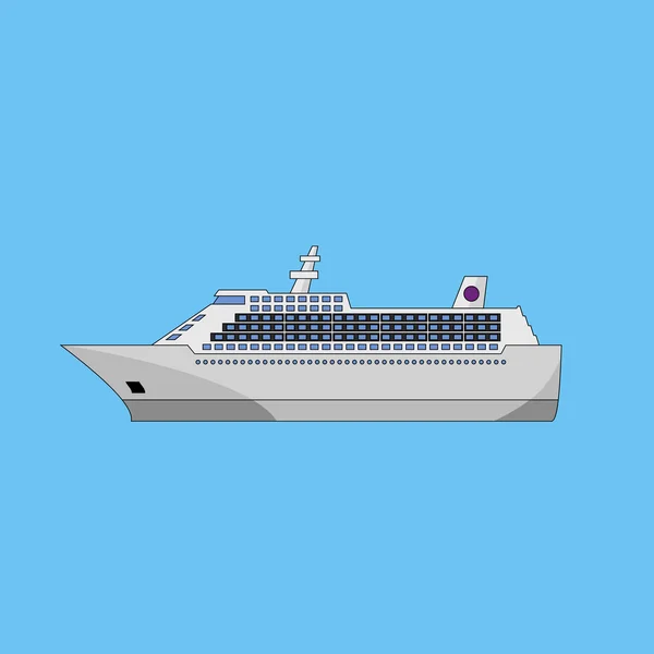 cruise gemisi. vektör çizim.