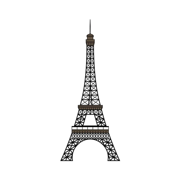 Torre Eiffel. Ilustración vectorial . — Archivo Imágenes Vectoriales
