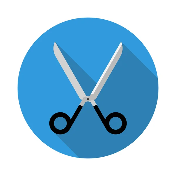Scissors flat style. Vector illustration. — Stock Vector
