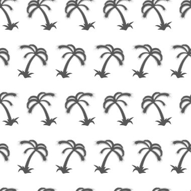 palmiye ağacı seamless modeli. vektör çizim
