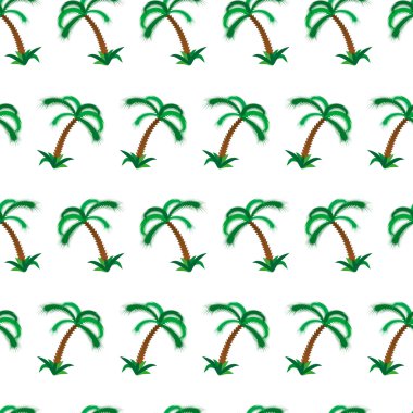 palmiye ağacı seamless modeli. vektör çizim