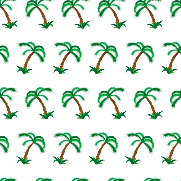 Palm tree varrat nélküli mintát. vektoros illusztráció — Stock Vector