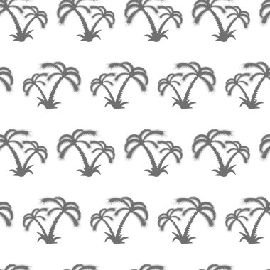 palmiye ağacı seamless modeli. vektör çizim