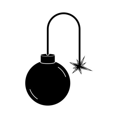 bomba vektör simgesi.