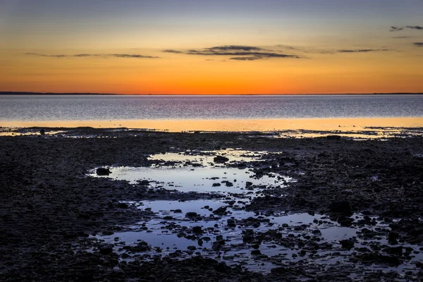 フィヨルドの美しい夕日 — ストック写真