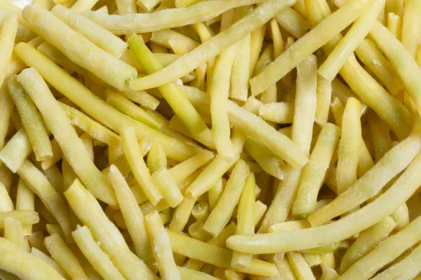 Замороженные Желтые Струнные Бобы Овощной Фон Здоровое Питание — стоковое фото