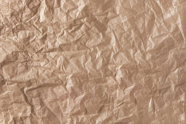 Crumpled Craft Brown Paper Background Abstract Recycled Craft Paper Texture — Stock Photo, Image
