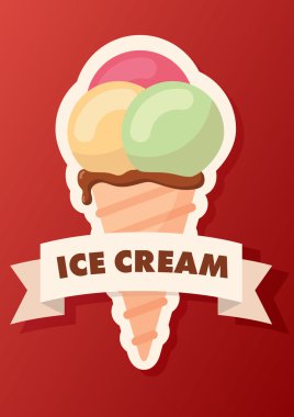 Waffle külahında dondurma