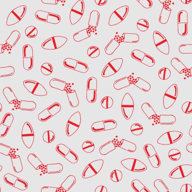 Tıbbi seamless modeli tablet hap