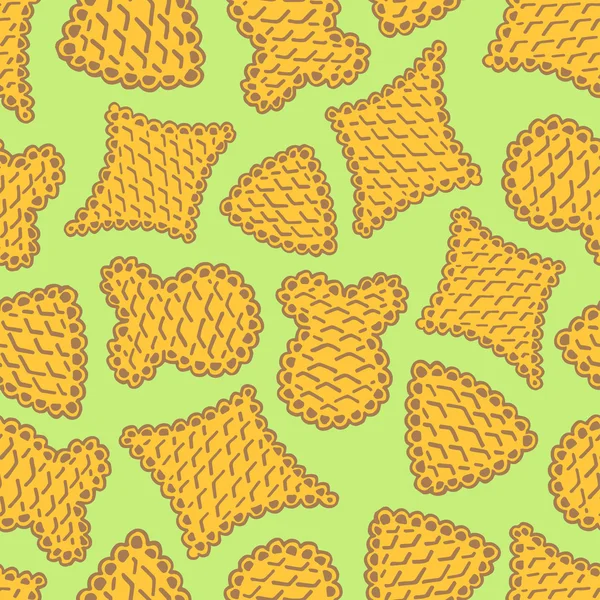 Modèle sans couture de biscuits biscuits — Image vectorielle