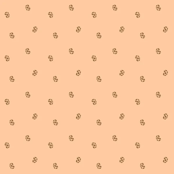 갈색 whorls curlicues의 완벽 한 패턴 — 스톡 벡터