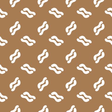 Dikişsiz desen beyaz curl eğrisi