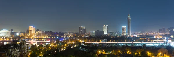 Central Cairo night panorama